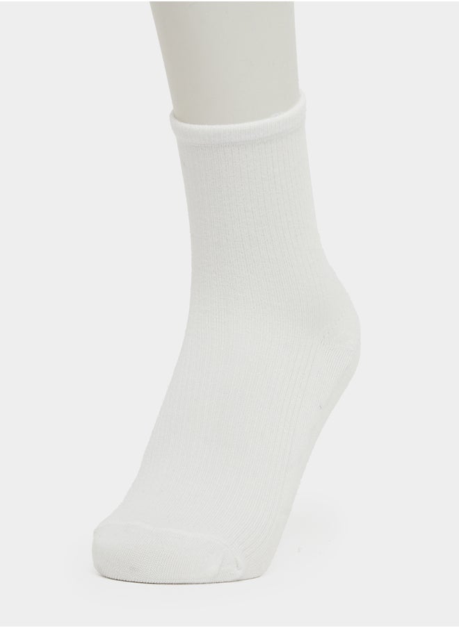 Set of 3 - Plain Crew Socks