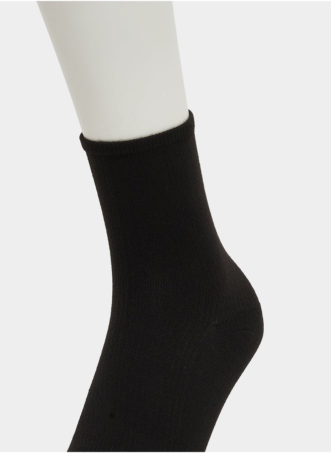 Set of 3 - Plain Crew Socks