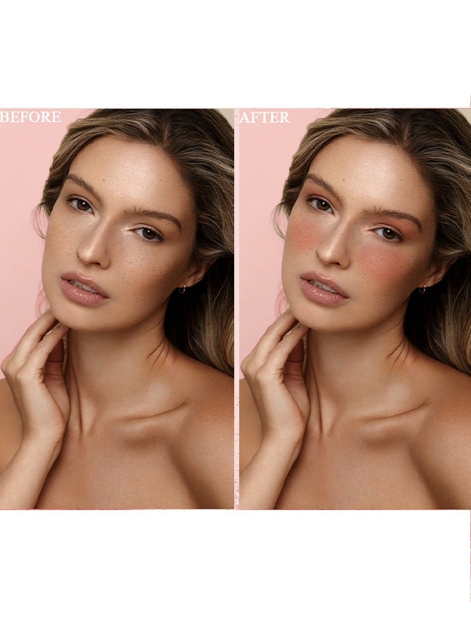 Maxfine Smooth Professional Facial Makeup,Cheeks & Lips and Eyes, 3  in 1 Creamy blush,Moisturizing and Delicate Long Lasting Makeup Retention(#04)  - Image 3