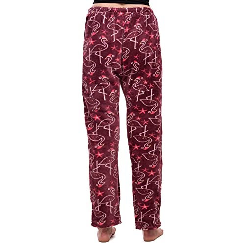 CIERGE Women's Woolen Printed Pyjama/Pajama Trackpant Loungewer (Wine Animal, Wool) - Image 4
