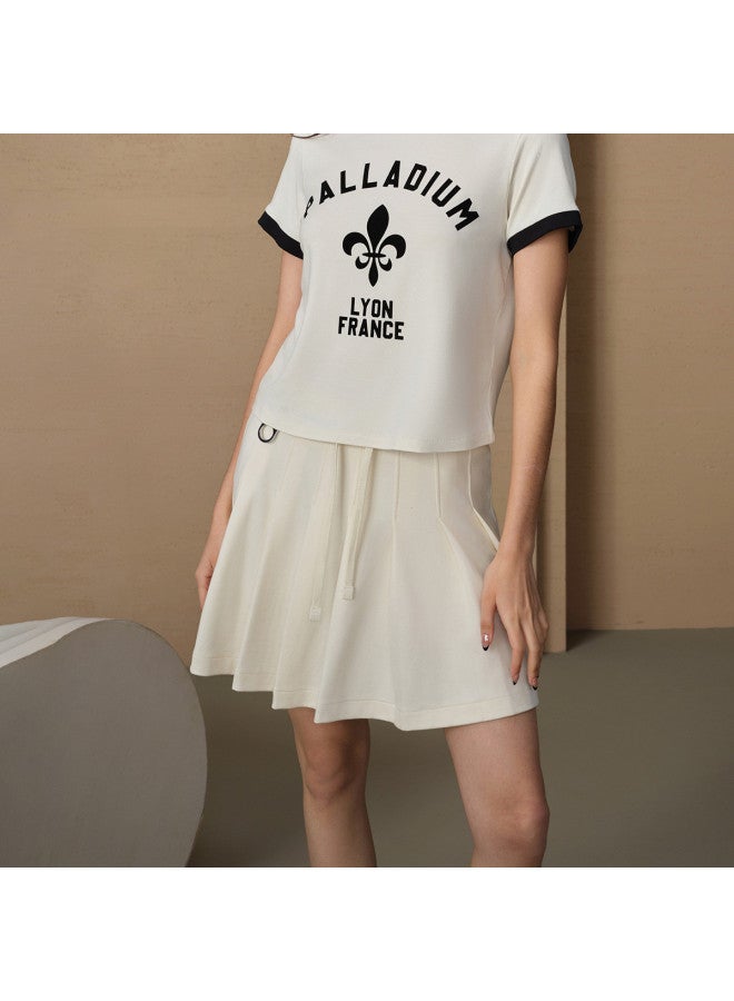 PALLADIUM Summer Women'S Skirt Fashion Versatile Casual Flowy Pleated Skirt Comfortable Midi Skirt - Image 5