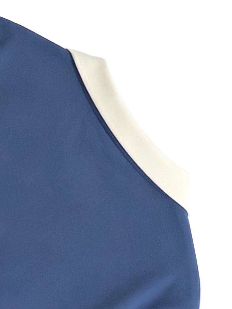 Women'S Slim Fit Straight Shoulder Polo Shirt Fashionable Versatile Short Sleeve T - Shirt Summer Breathable Casual Top - Sky Blue / S - Image 3