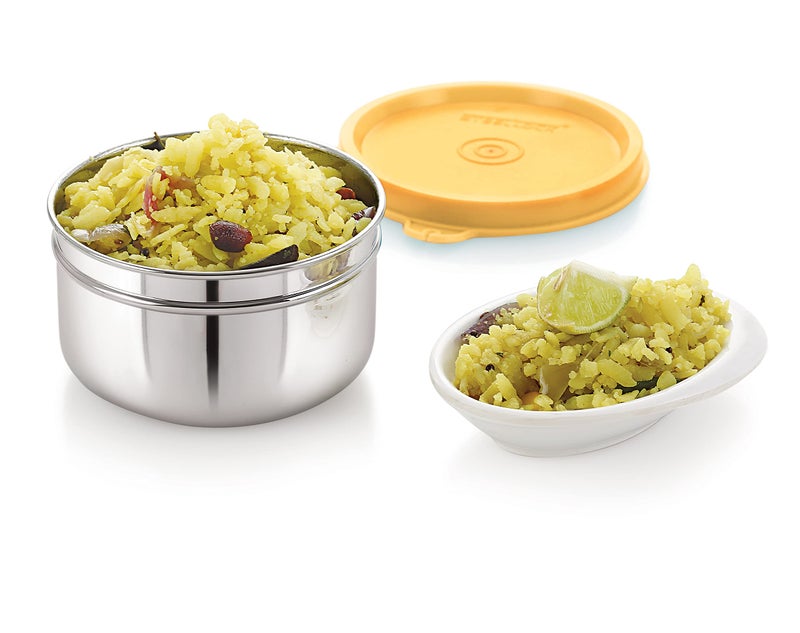 STEELLOCK Stainless Steel Airtight Container | Leak Proof Container/Storage/Lunch Box with Lid | BPA Free, Durable & Rust-Proof | SL-22-set of 4, 250ml each, Multicolor - Image 4