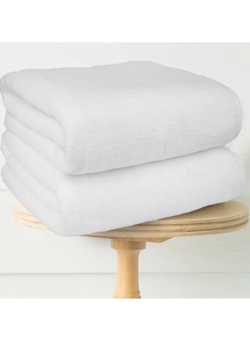Bliss Casa Bliss Casa 100% Cotton Bath Towels (4 Pack, 70x140 cm) - 600 GSM Bathroom towels Super Absorbent and Soft Hotel Towels, Ideal for Use in Hotels and Restaurants