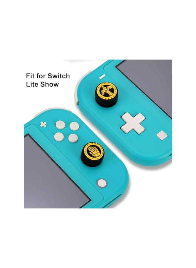 Green Tiger Switch Thumb Grip Caps, 4 Pcs Silicone Joystick Grips Button Covers, Sweat Resistant Thumb Grip Caps, Joystick Cap for Switch, Switch Oled, Switch Lite Limited Edition - Image 5
