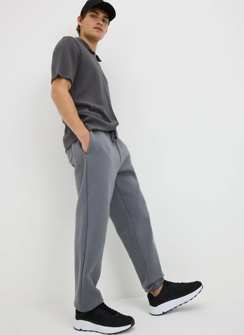 Grey Relaxed Fit Jogging Bottoms