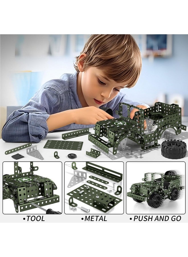 LOCOMOTO Locomoto Metal Model Car Kits - 392 Pcs Erector Set Toys for Ages 6-13, STEM Projects for Kids Ages 8-12 14 and Up, Assembly Educational Building Toys, Birthday Gifts for Elder Boys Girls and Adults  - Image 3