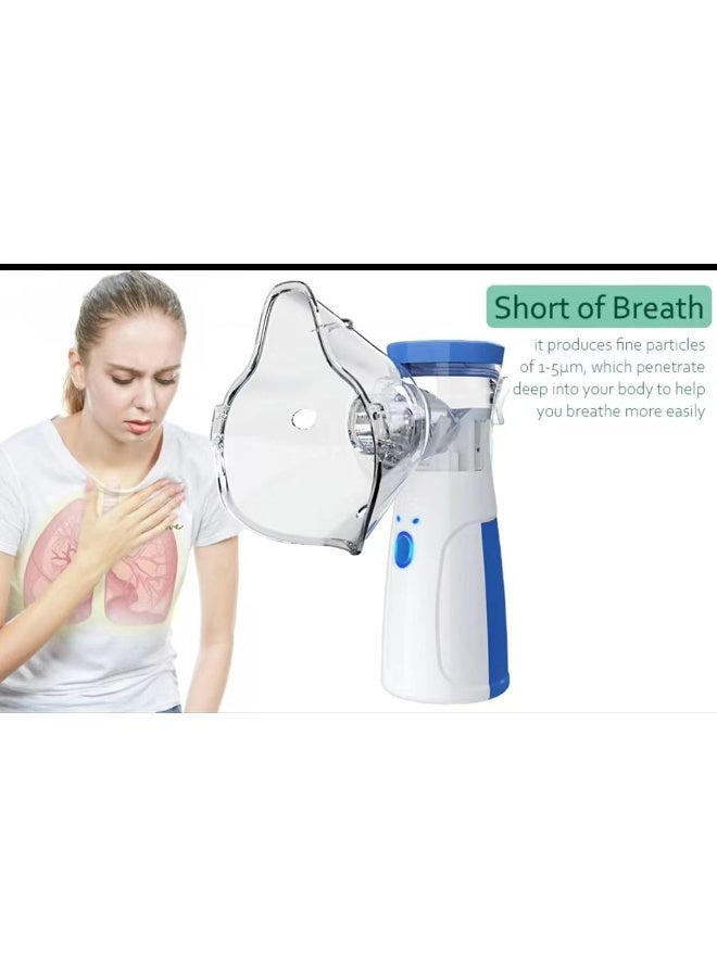 Household handheld atomizer, ultrasonic micro mesh compression atomizer, portable medical mute for children and adults - Image 2