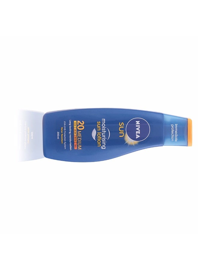 Nivea Sun Protect & Moisture Lotion SPF20 200ml - Image 2