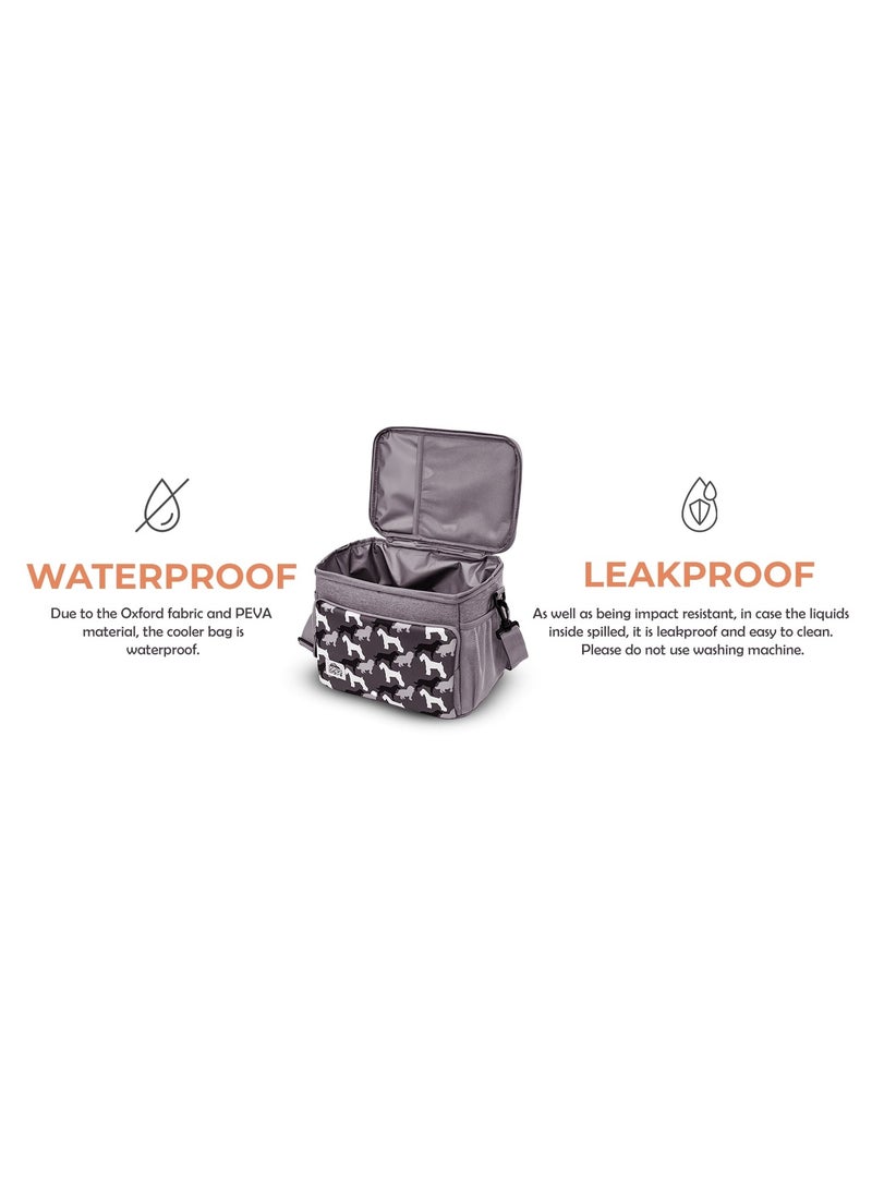 Biggdesign - Biggdesign Dogs Waterproof and Leakproof Heat Insulated Lunch Bag, Turquoise - Image 1