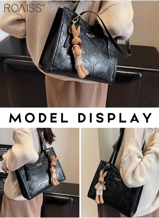 Women's Large Capacity Pu Pitot Bag With Pendant Fashion Versatile Daily Shoulder Bag Zipper Closure Design For Adjustable Underarm Bag - pzsku/Z76172601AD87E1F30B1AZ/45/_/1715073268/d0be5130-9eb0-4b44-b17a-7ee4a400fb98