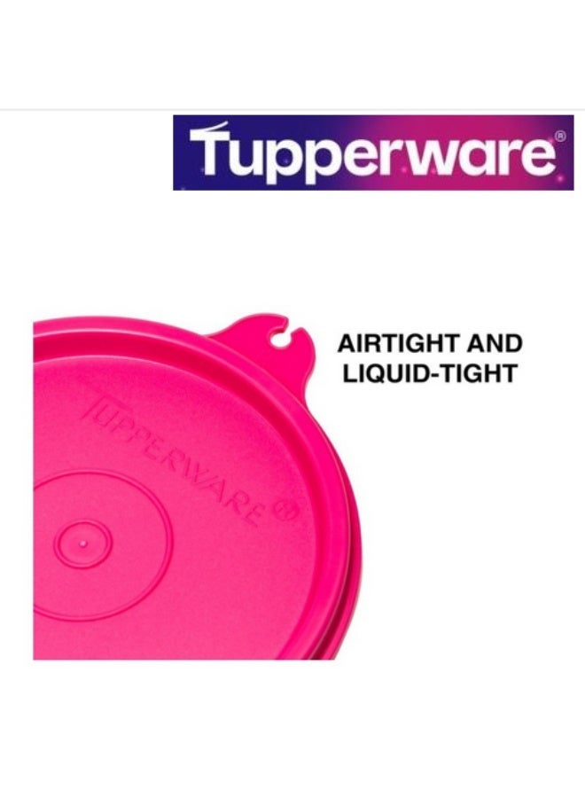 Tupperware Original Spill Proof Air tight Tropical Round Stax Storage Lunch food Container bowl/Box/Jar 230ml set of 4 pc - Image Colors - Image 2