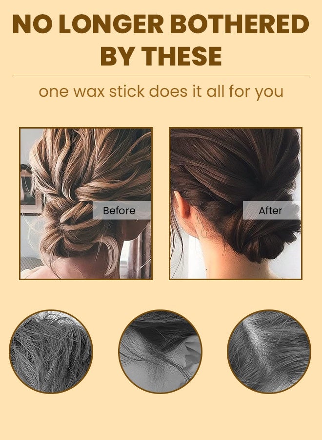 Kanza Hair Wax Stick 75g Hair Pomade Stick Long-Lasting Styling Wax Stick Hair Wax Stick Smoothing & Slick Stick for Hair Wigs Styling Waxes for Fly Away & Edge Anti Frizz Hair - Image 2