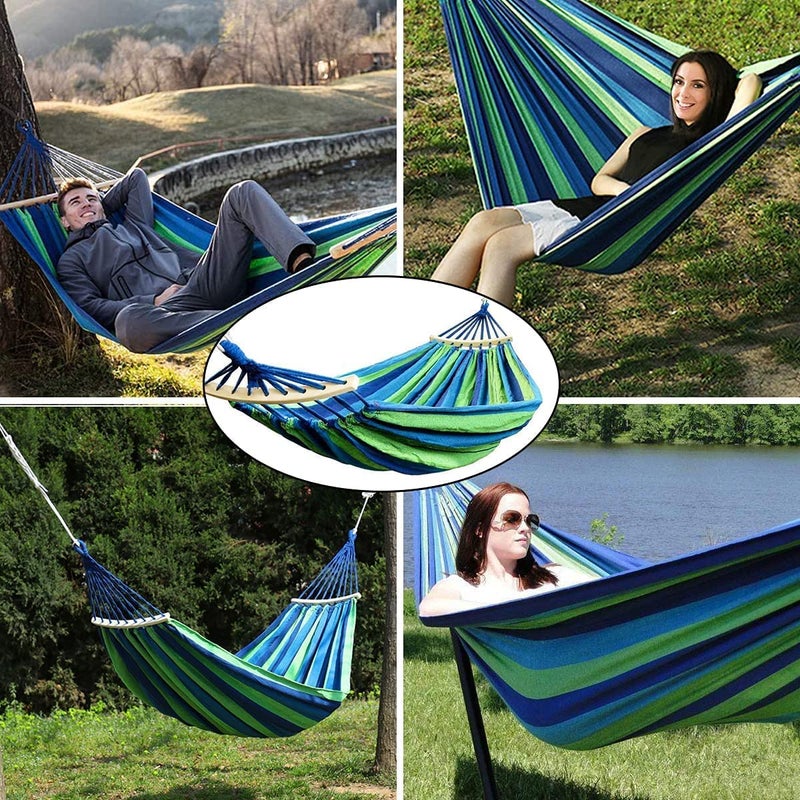 Nikrim Outdoor Canvas Cotton Hammock with one People use Camping Hammock - Image 3