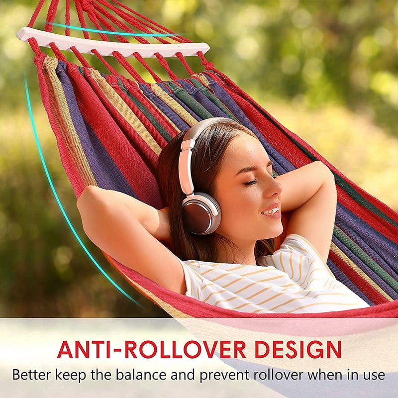 Nikrim Outdoor Canvas Cotton Hammock with one People use Camping Hammock - Image 4