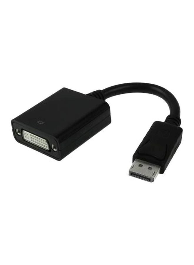 DisplayPort To DVI 24+1 Adapter Cable Black - Image 1