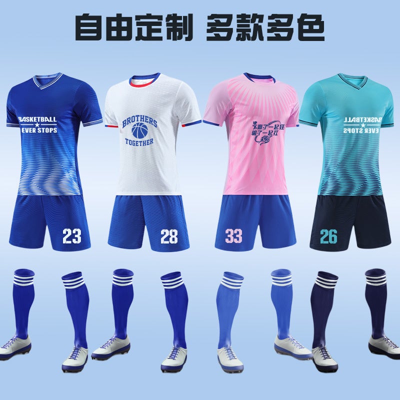 Summer Football Clothes Suit Men'S Competition Training Team Clothes Children'S Adult Sports Suit Short Sleeve Jersey Football - Image 3