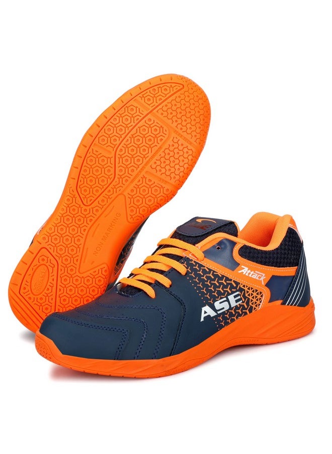 ASE 2.0 Badminton Shoes|Ideal for Badminton, Table Tennis, Volleyball 11UK Orange, (Attack_Orange_11) - pzsku/Z7617583B75DF2C2F17B9Z/45/_/1740982646/5ff51de3-afd8-4921-adb1-a44930921b53