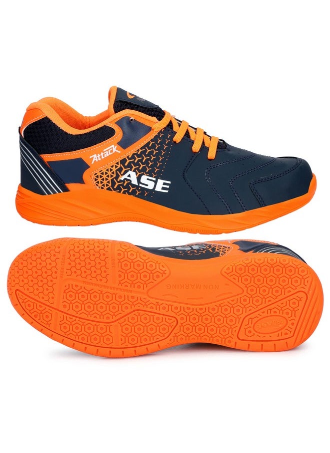 ASE 2.0 Badminton Shoes|Ideal for Badminton, Table Tennis, Volleyball 11UK Orange, (Attack_Orange_11) - pzsku/Z7617583B75DF2C2F17B9Z/45/_/1740982647/1af77985-fd1a-4a4e-b3ea-0abc76704428