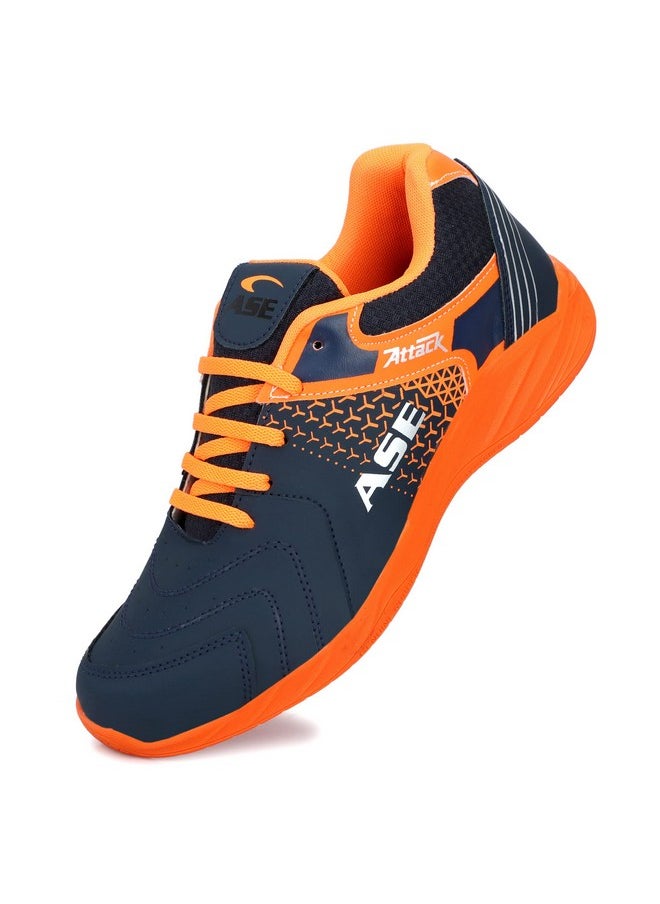 ASE 2.0 Badminton Shoes|Ideal for Badminton, Table Tennis, Volleyball 11UK Orange, (Attack_Orange_11) - pzsku/Z7617583B75DF2C2F17B9Z/45/_/1740982648/6409de04-f377-4d5e-8357-1d60e2adb2a4