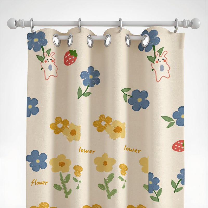 Blackout Curtain Cactus Succulent Print 1.0W x 2.25H For Kids Nursery Room - Image 5