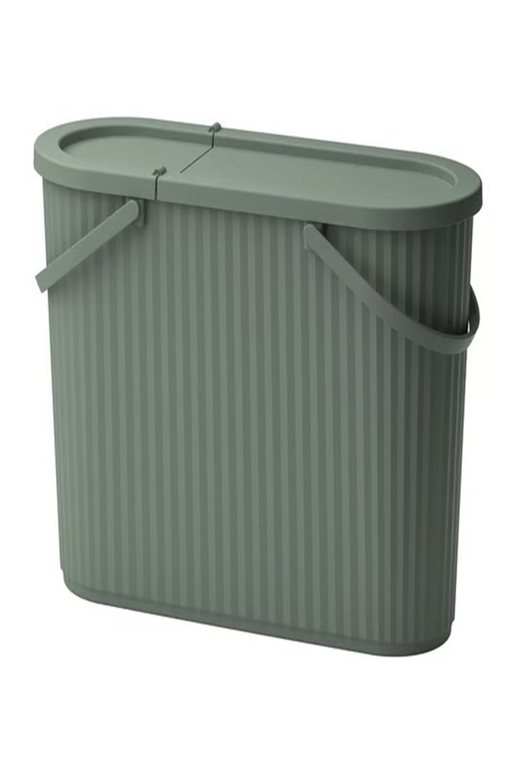 Container with lid, gray-green, 48 liters  - Image 1