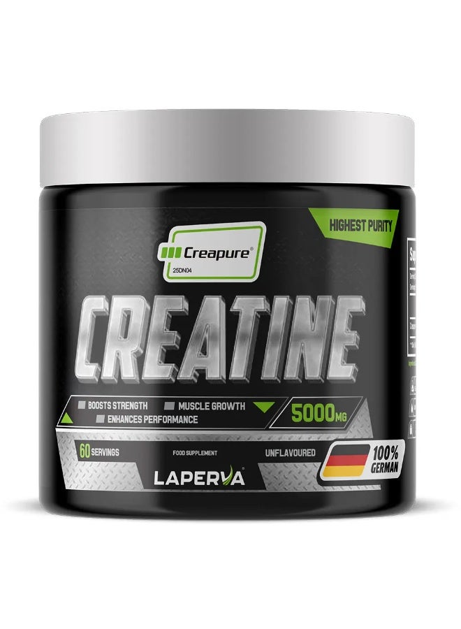 لابيرفا كرياتين مونوهيدرات Creapure (بدون نكهة)، مسحوق كرياتين ألماني بتركيز 5000 ملغ، 60 حصة، مناسب للنباتيين، خالٍ من السكر والغلوتين واللاكتوز ومنتجات الألبان والصويا، وخالٍ من الألوان والنكهات الاصطناعية. - Image 1