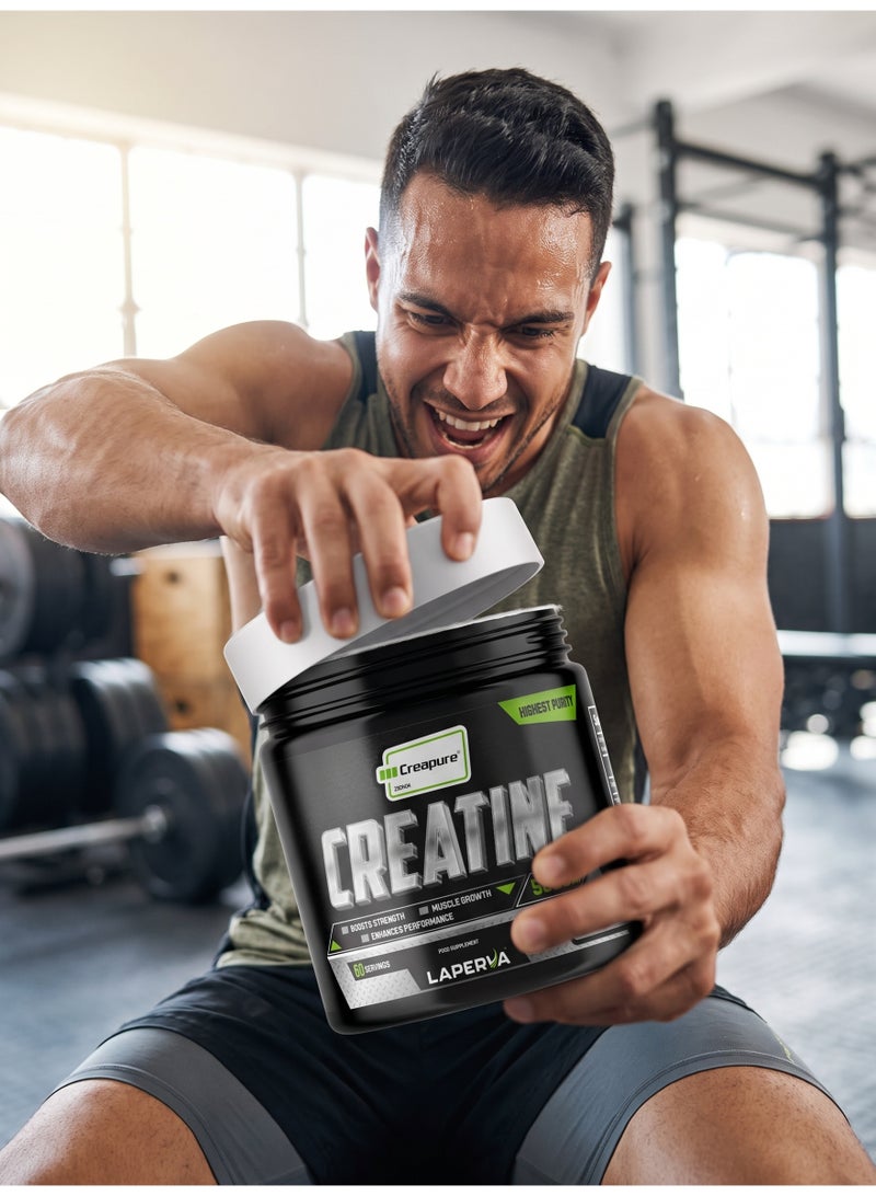 لابيرفا كرياتين مونوهيدرات Creapure (بدون نكهة)، مسحوق كرياتين ألماني بتركيز 5000 ملغ، 60 حصة، مناسب للنباتيين، خالٍ من السكر والغلوتين واللاكتوز ومنتجات الألبان والصويا، وخالٍ من الألوان والنكهات الاصطناعية. - Image 4