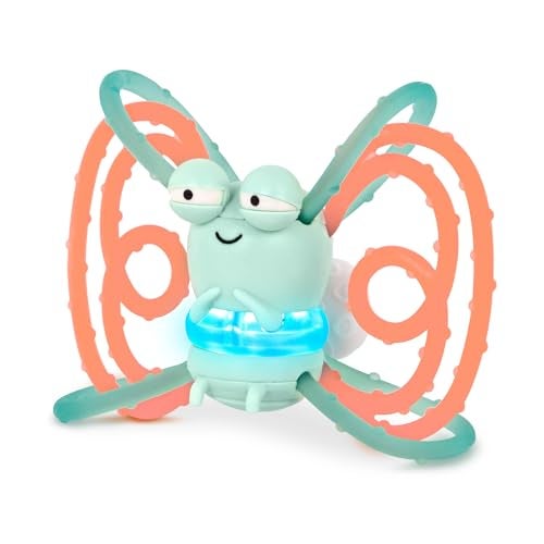 B. toys – Sensory Teether – Glowing Firefly Toy – Light – up Baby Toys – Interactive Teething Toy for Babies – 3+ Years Months – Spark Buddy - Image 1