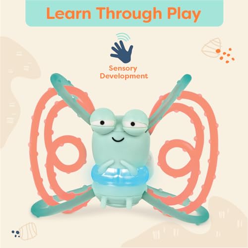 B. toys – Sensory Teether – Glowing Firefly Toy – Light – up Baby Toys – Interactive Teething Toy for Babies – 3+ Years Months – Spark Buddy - Image 3