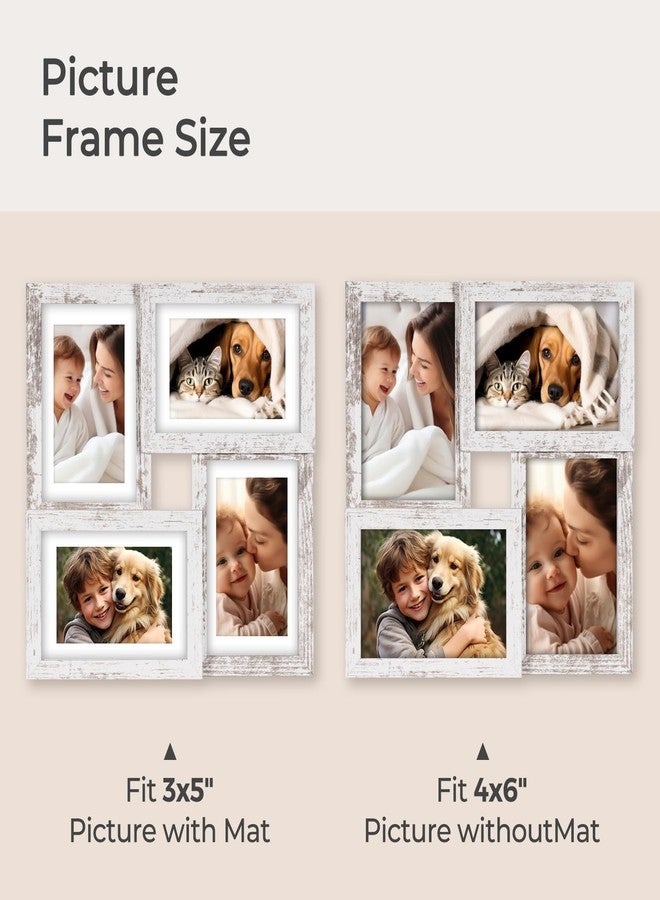 TWING 4x6 Picture Frames Collage, Rustic Family Collage Picture Frames Wall Decor, Ideal Gift for Valentine's Day/Mother's Day, Wall Hanging or Tabletop, - Image 3