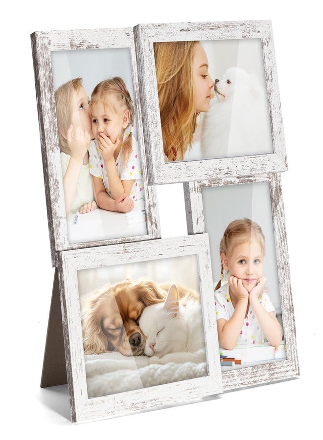 TWING 4x6 Picture Frames Collage, Rustic Family Collage Picture Frames Wall Decor, Ideal Gift for Valentine's Day/Mother's Day, Wall Hanging or Tabletop, - Image 1