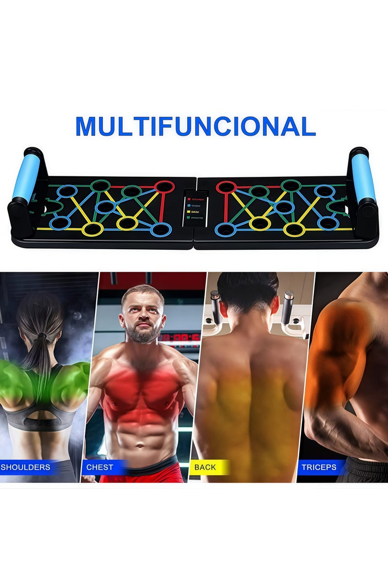 Multifunctional fitness board push-up assistive device stand home fat loss slimming equipment dormitory chest muscle training equipment - Image 3