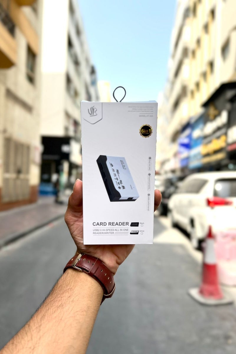 Memory Card Reader Mini 6-IN-1 USB 2.0 High Speed For TF SD MS M2 XD CF - Image 2