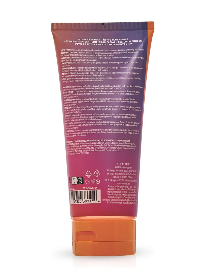Yes Studio Facial Cleanser - Vitamin C, Pineapple &amp; Niacinamide - 200ml