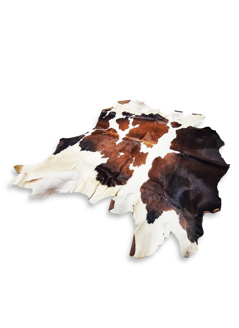 Natural Cowhide Carpet , Luxurious and elegant , ideal for use in living rooms, dining rooms, and offices , a distinctive decorative piece made of natural calfskin with a non-slip backing - lightweight and adds a unique touch to any space