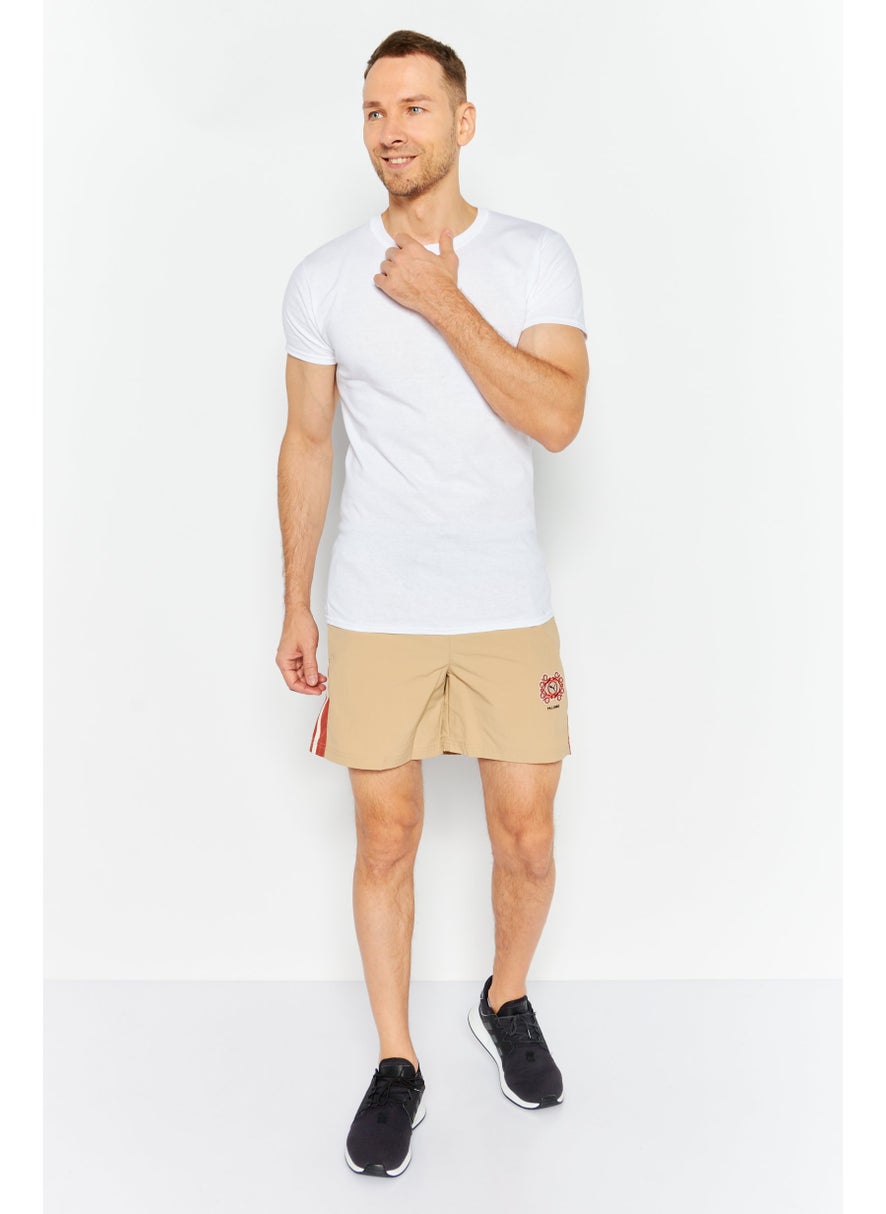 Puma x Palomo Men Athletic Fit T7 Drawstring Training Short, Tan  - Image 4