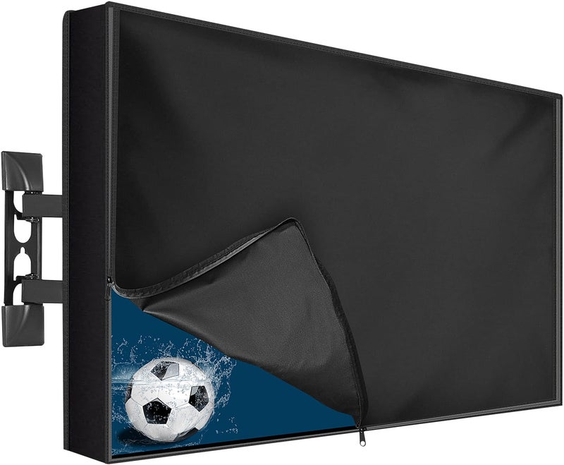 2win2buy Outdoor TV Cover 48 to 50 Inch Weatherproof, Waterproof Outside TV Covers Heavy Duty 600D Oxford TV Covers Outdoor TV Screen Protectors Shield with Full Zippers and Velcro for Flat Screen Outdoor TVs - Image 1