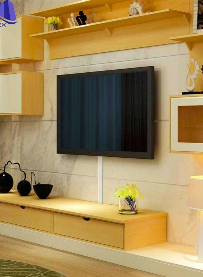 تشيس اب صندوق كابلات مربع مقاس 90 سم، كابلات من مادة البولي فينيل كلوريد ذاتية اللصق، غطاء سلك أبيض على الحائط، مخفي كابل، غطاء سلك على الحائط، إدارة كابلات قابلة للطلاء، مسار لإخفاء الأسلاك - عبوة من 3 قطع (3 قطع - 10 × 10 × 900 مم) - Image 2