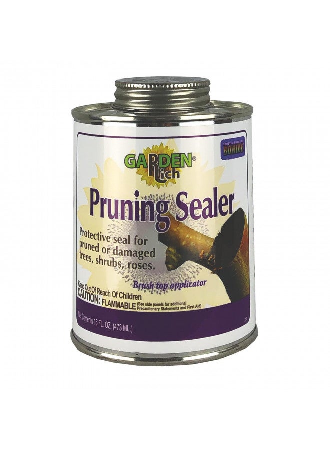 Bonide Garden Rich Pruning Sealer with Brush Top Applicator, 16 oz Ready-to-Use Protective Seal for Trees, Shrubs, Roses - Image 1