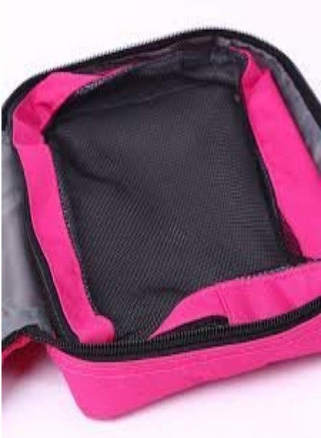 BLAPOXE Bow Section Cosmetic Bags Round Handle Large Capacity Storage Bag cum Travel Storage Organizer - Image 3