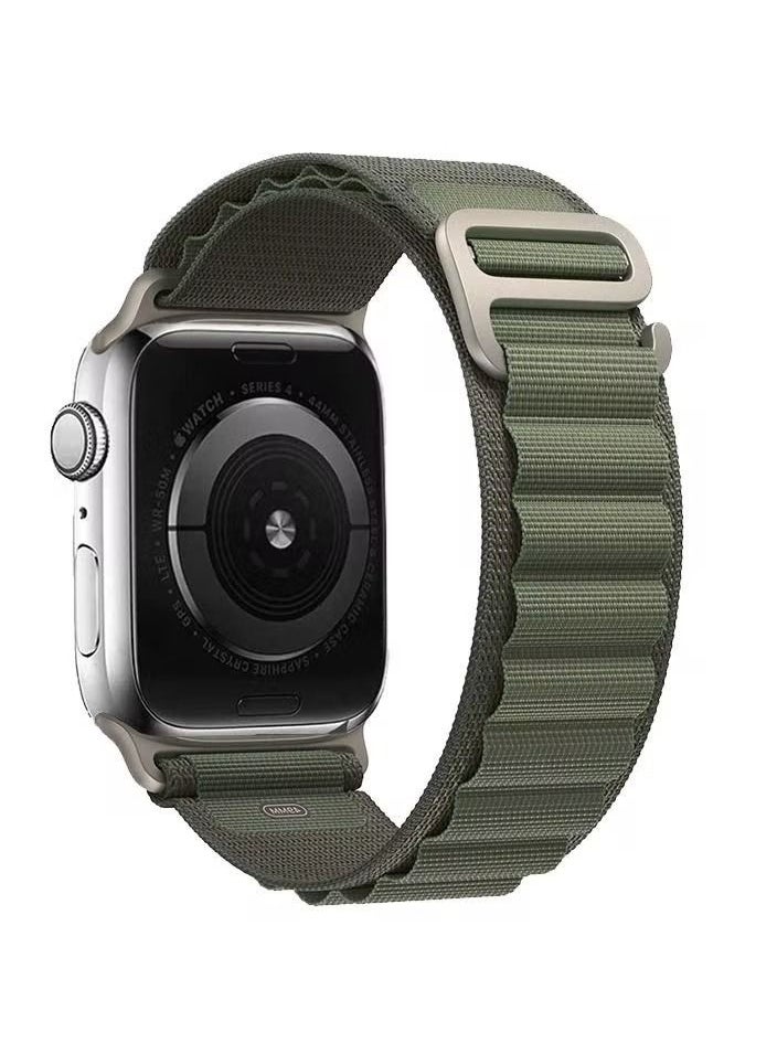 IAF - Replacement Apple Watch Ultra Alpine Loop Band Strap Compatible with 49MM/45MM/44MM/42MM for All Series Green - Image 1