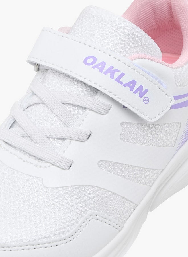 Oaklan by Shoexpress Girls Panelled Sports Shoes with Hook and Loop Closure  - Image 4