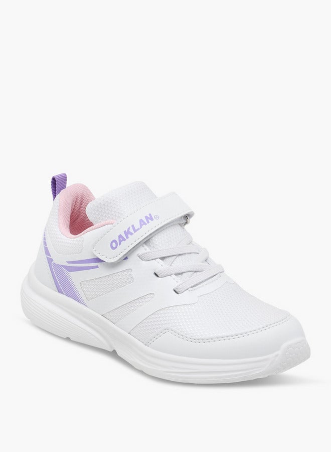 Oaklan by Shoexpress Girls Panelled Sports Shoes with Hook and Loop Closure  - Image 2