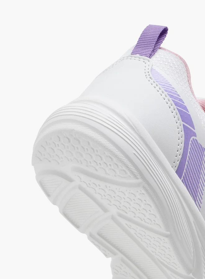 Oaklan by Shoexpress Girls Panelled Sports Shoes with Hook and Loop Closure