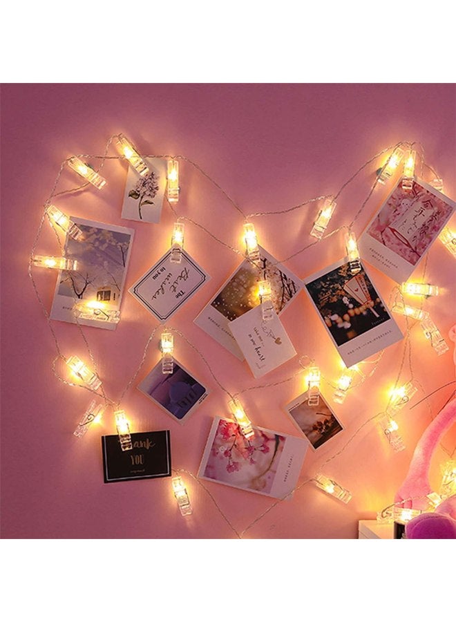 إسكدنيا سلسلة مصابيح LED بتصميم متشابك أبيض دافئ 2.2متر - Image 3