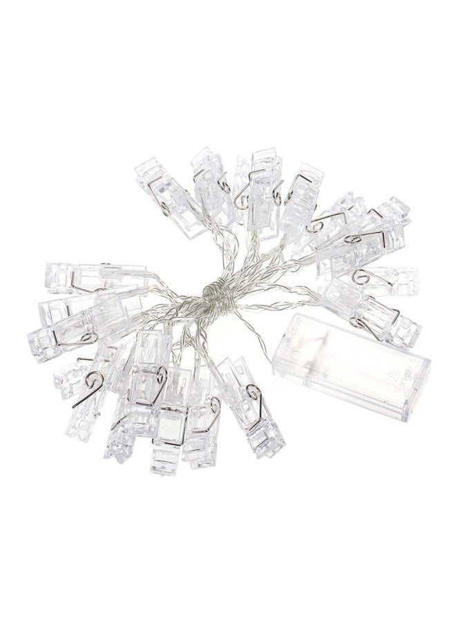 إسكدنيا سلسلة مصابيح LED بتصميم متشابك أبيض دافئ 2.2متر - Image 1