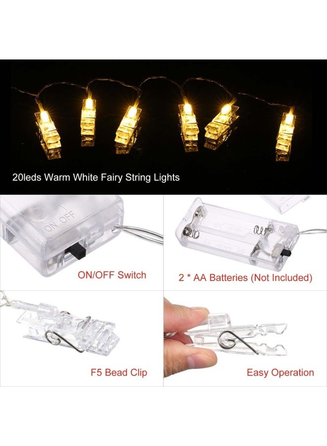 إسكدنيا سلسلة مصابيح LED بتصميم متشابك أبيض دافئ 2.2متر - Image 4