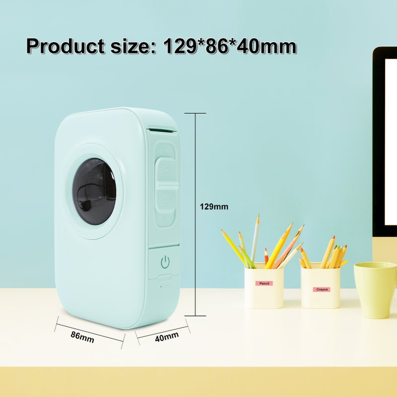 طابعة ملصقات D30 PRO - منشئ ملصقات محمول للهاتف الذكي بالطباعة الحرارية اللاسلكية عبرetooth بدقة 203 نقطة في البوصة، تدعم ملصقات لاصقة عريضة 15 مم، لتصميم ملصقات التاريخ والمذكرات والدراسة الذاتية، متوافقة مع أندرويد وأي أو أس للاستخدام في المنزل والمكتب - Image 4