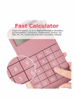 KASTWAVE Basic Standard Calculator EC02CL-PN for Business, School & Office Use, Electric Digital Smart Calculator - Pink  - Image 3